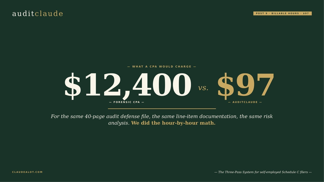 How Many Billable Hours Does AuditClaude Save? We Did the Math.