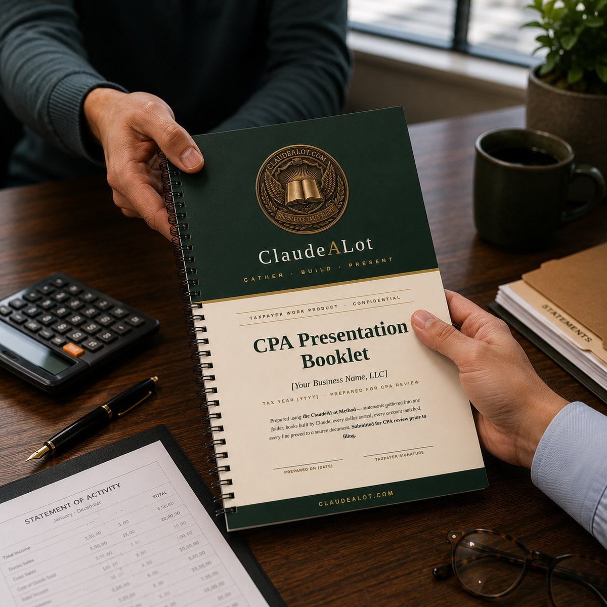 ClaudeALot-Bookkeeping - A Year Of Books. In A Flash